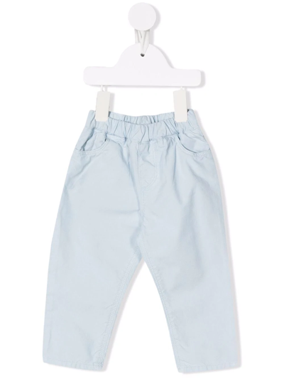 Knot Babies' Ollie Straight-leg Trousers In Blue