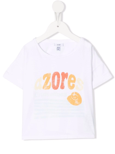 Knot Kids' Azores Graphic-print T-shirt In White
