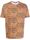 JUNYA WATANABE ABSTRACT-PRINT COTTON T-SHIRT