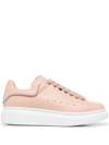 Alexander Mcqueen Multicolour Eyelet Lace Up Sneakers In Pink