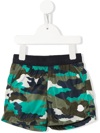 MONCLER CAMOUFLAGE-PRINT TRACK SHORTS