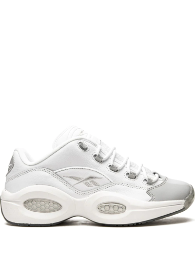 Reebok Question Low Sneakers In White/grey