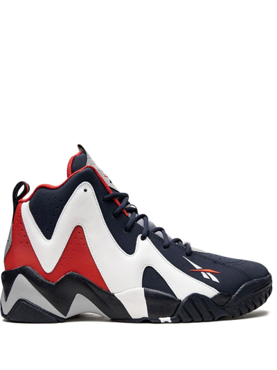 Reebok Classics Kamikaze Ii Hi Top Trainers In Navy And Red In Navy/white/red