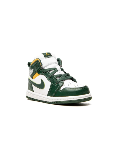 Jordan Babies' Air  1 Mid Sneakers In Green