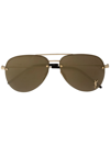 Saint Laurent Pilot-frame Sunglasses In Black