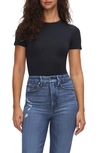 Good American Scuba Crewneck Bodysuit In Black001