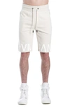 Hvman French Terry Sweatshort In Cream In Neutral