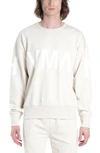 Hvman Logo Crewneck Sweatshirt In Cream