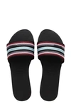 Havaianas You Malta Striped Woven Sandals In Black