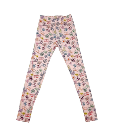 Mixed Up Clothing Toddler Girls Viaje Graphic Leggings In Pink