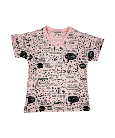 Mixed Up Clothing Toddler Girls Hello Graphic T-shirt In Pink