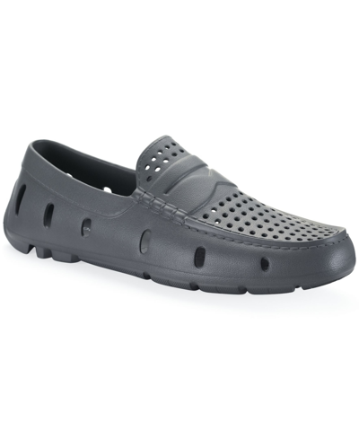 Club Room Men's Perforated Driver, Created For Macy's Men's Shoes In Grey