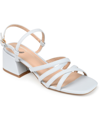 Journee Collection Kempsy Block Heel Sandal In Blue