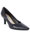 Easy Street Chiffon Pumps In New Navy