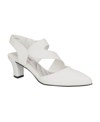Easy Street Venue Womens Faux Leather Pumps In White