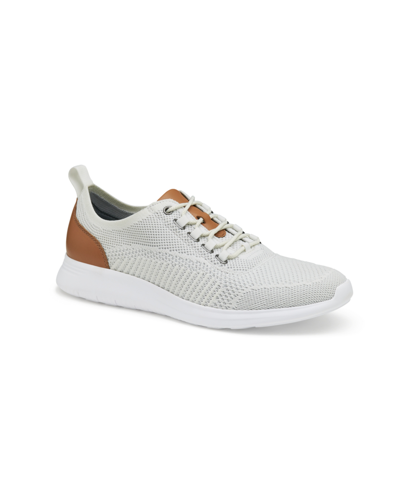 Johnston & Murphy Men's Amherst Knit U-throat Shoes Men's Shoes In Off-white