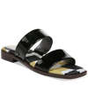 Sam Edelman Women's Haydee Strappy Slide Sandals Women's Shoes In Black Patent