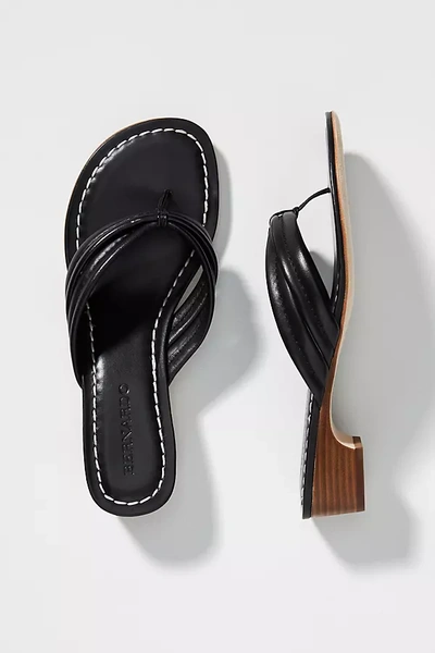 Bernardo Miami Demi Wedge Sandals In Black