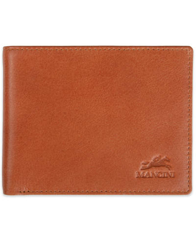 Mancini Men's Bellagio Collection Bifold Wallet In Cognac
