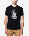 La Pop Art Men's Premium Blend Word Art Bass Guitar T-shirt In Black