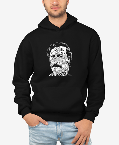 La Pop Art Men's Word Art Pablo Escobar Hooded Sweatshirt In Black