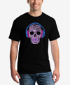 La Pop Art Men's Word Art Long Sleeve Styles Of Edm Music T-shirt In Black