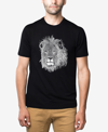 LA POP ART MEN'S PREMIUM BLEND WORD ART LION T-SHIRT