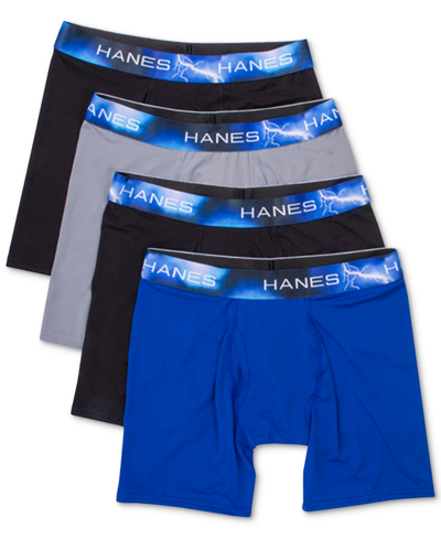 Hanes Men's Classics Ultimate X-temp 4-pk. Moisture-wicking Mesh Boxer Briefs In Assorted