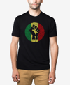 La Pop Art Men's Premium Blend Word Art Get Up Stand Up T-shirt In Black