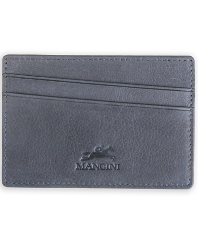 Mancini Men's Bellagio Collection Slim Card Case In Gray