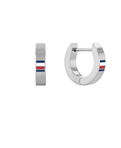 Tommy Hilfiger Men's Stainless Steel Earrings In Silver-tone