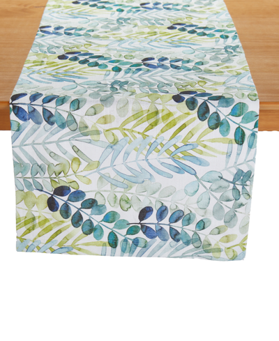 Tableau Breezy Branches Runner In Blue-green