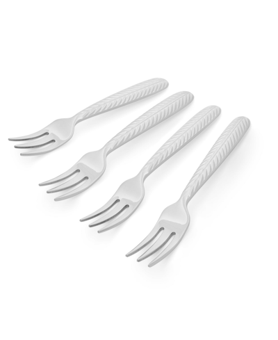 Portmeirion Botanic Garden Cocktail Forks Set, 4 Piece In White