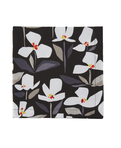 Tableau Petals Placemats, Set Of 4 In Black