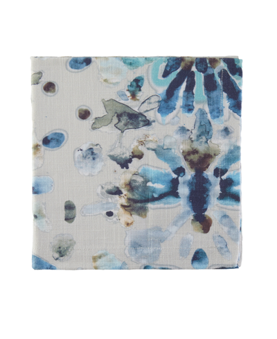 Tableau Abstract Napkin, Set Of 4 In Blue