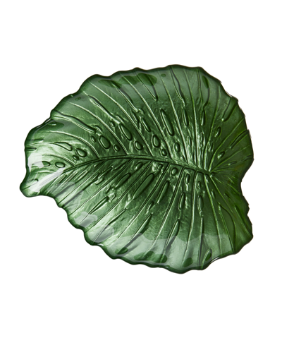 Tableau Tropical Leaf Bowls, Set Of 2 In Green