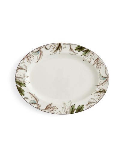 Portmeirion Nature's Bounty Oval Platter In White