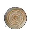 Tableau Spiral Sketch Salad Plates, Set Of 4 In Black