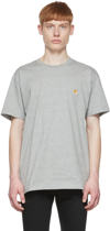 Carhartt Grey Chase T-shirt In Grey Heather,gold