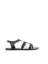 Ancient Greek Sandals Erianna Flat Thong Sandals In Black
