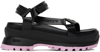 Stella Mccartney Trace Strap Sandals In 1000 Black