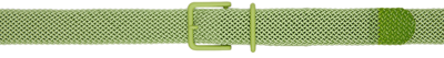 Issey Miyake Buckle-fastening Belt In 60-light Green