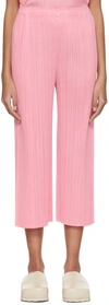 ISSEY MIYAKE PINK MONTHLY COLORS MARCH TROUSERS