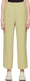 By Malene Birger Green Lucassino Lounge Pants In 4ex Pale Olive Green