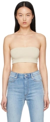 Sportmax Beige Cotton Bandeau In 001 Beige
