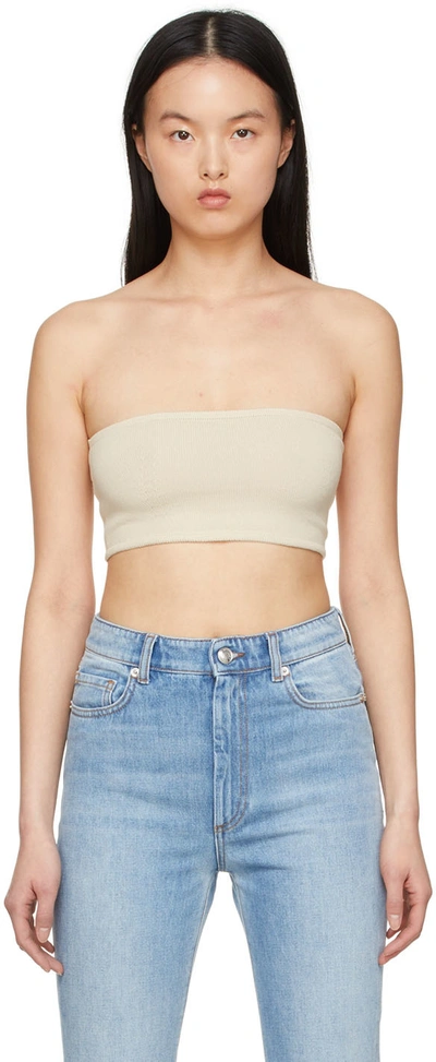 Sportmax Beige Cotton Bandeau