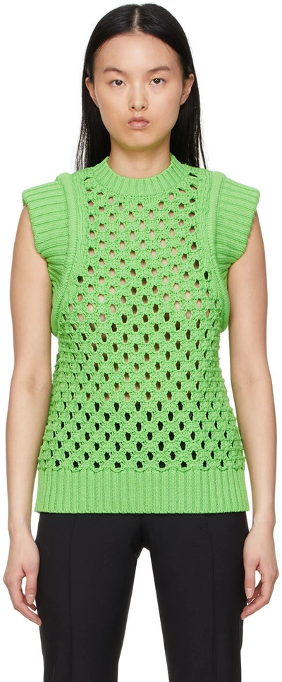STELLA MCCARTNEY GREEN COTTON VEST
