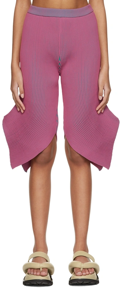 Issey Miyake Pink Fluidity Loop Shorts In 22 Pink