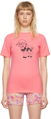 Priscavera Ssense Exclusive Pink Cotton T-shirt In 2038 Pink