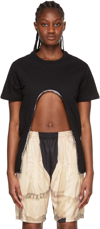 Sia Arnika Black Organic Cotton T-shirt In Black